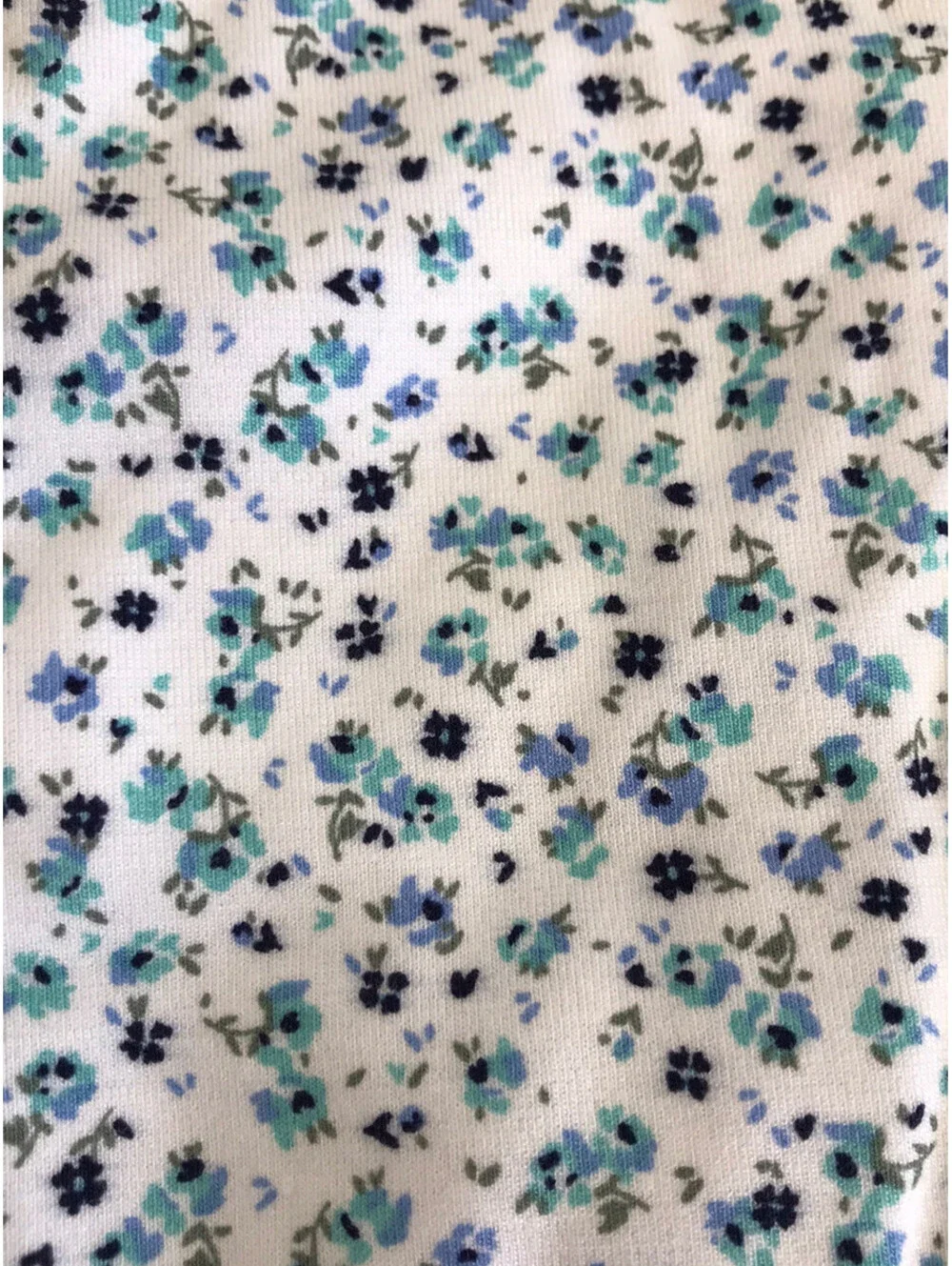 Justice Girls Skort. White With Blue & Green Flowers. White Shorts. Size 10. NWT